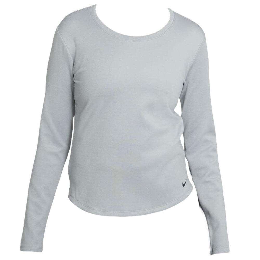 Nike Shirt Women Size Small DD4927-073 Therma-FIT One Long-Sleeve Gray Heather‎
